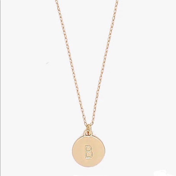 Kate Spade a mini pendant necklace letter B